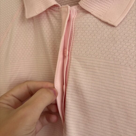 Lululemon Athletic Swiftly Tech Short Sleeve Polo Strawberry Pink NWT Size 10 - Picture 5 of 8